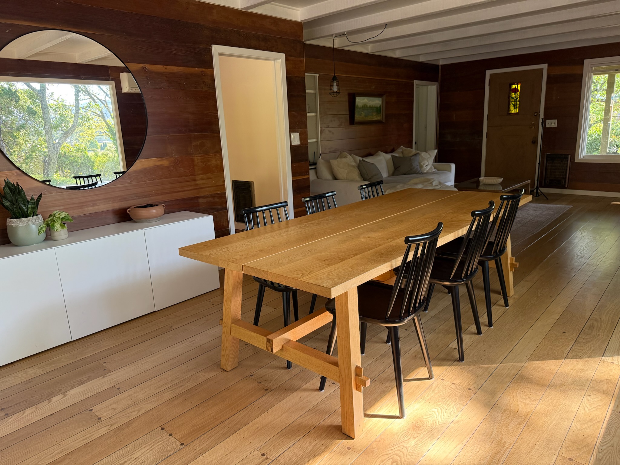 Gather with friends and family at the farmhouse table, where conversation and good wine flow as easily as the golden sunlight.